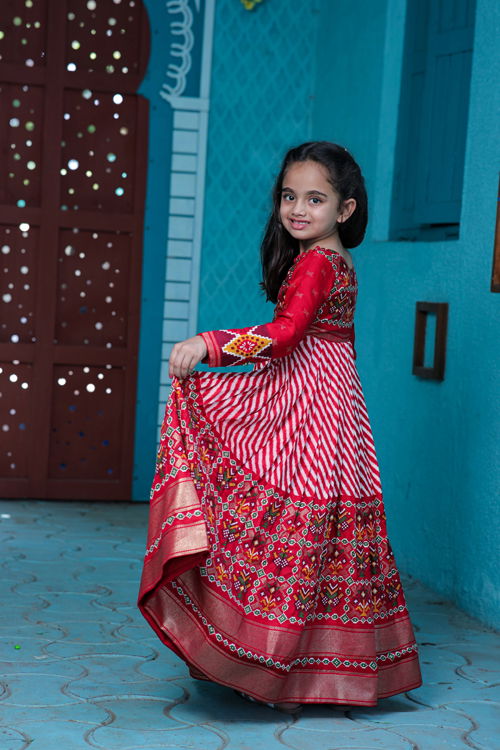 Elia Vol 2 Patola Designer Girls Wear Kids Gowns
